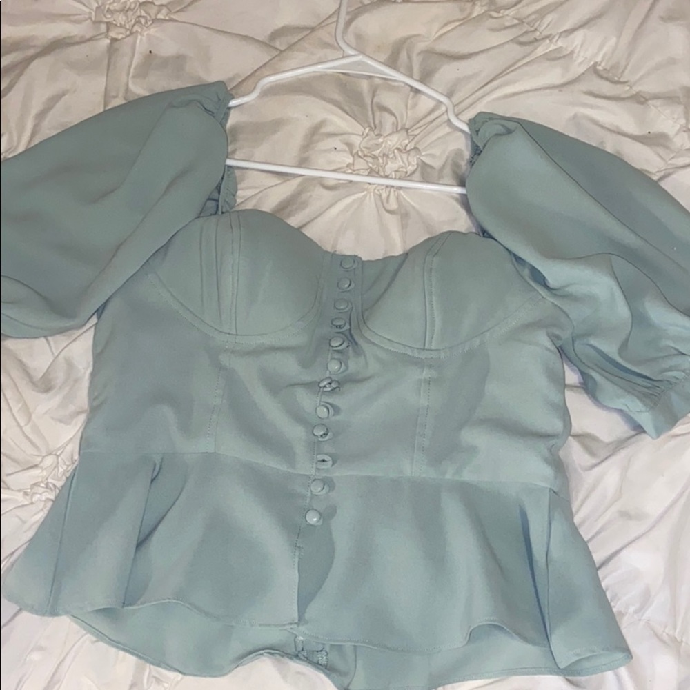 Beautiful sage green blouse